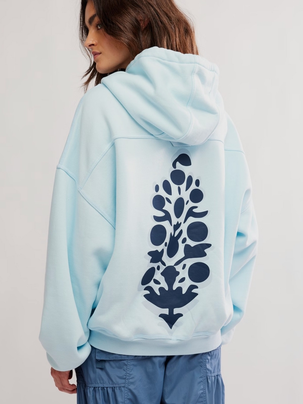 FP Movement by Free People Light Blue Hoodie Sweatshirt - Picture 3 of 5